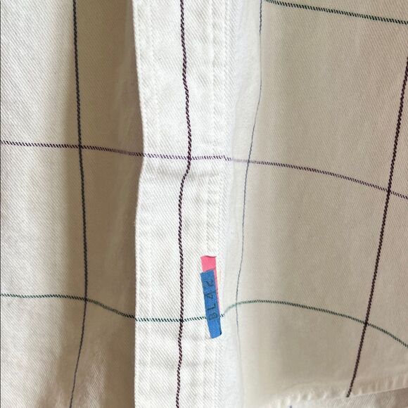 VINTAGE Ralph Lauren Blue Label White Plaid Men's Shirt - Picture 3 of 5